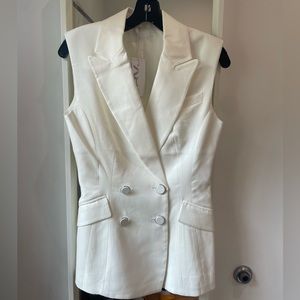 LBV Official Double Breasted Ivory Blazer Sz M